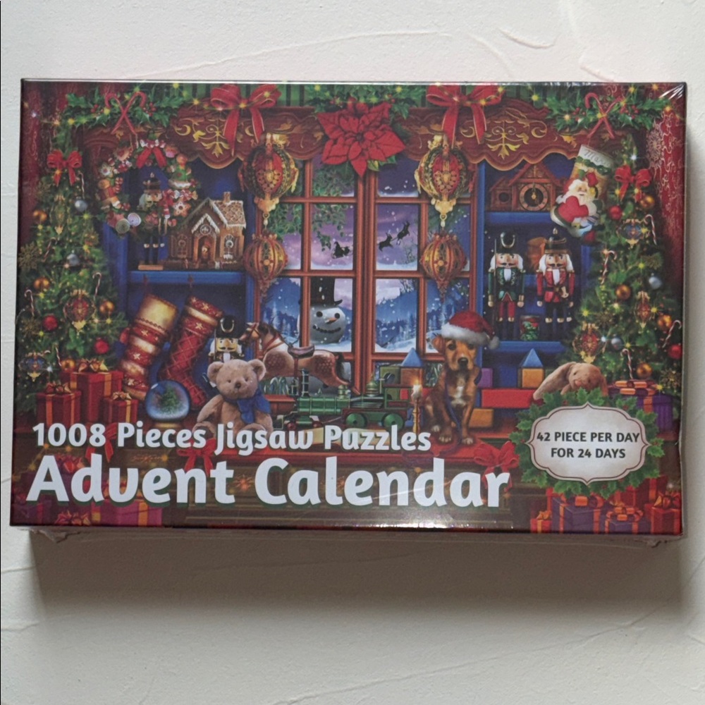 NWT 1008 Piece Jigsaw Puzzle Advent Calendar Holiday/Christmas